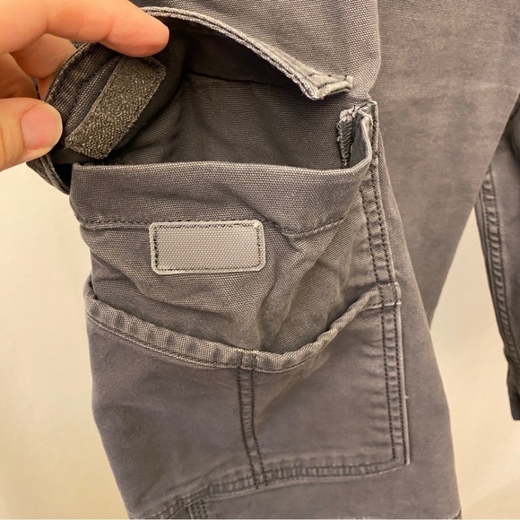 Carhartt Sz 40 Rugged Flex® Relaxed Fit Canvas Cargo Shorts Mens Gray - Picture 5 of 12